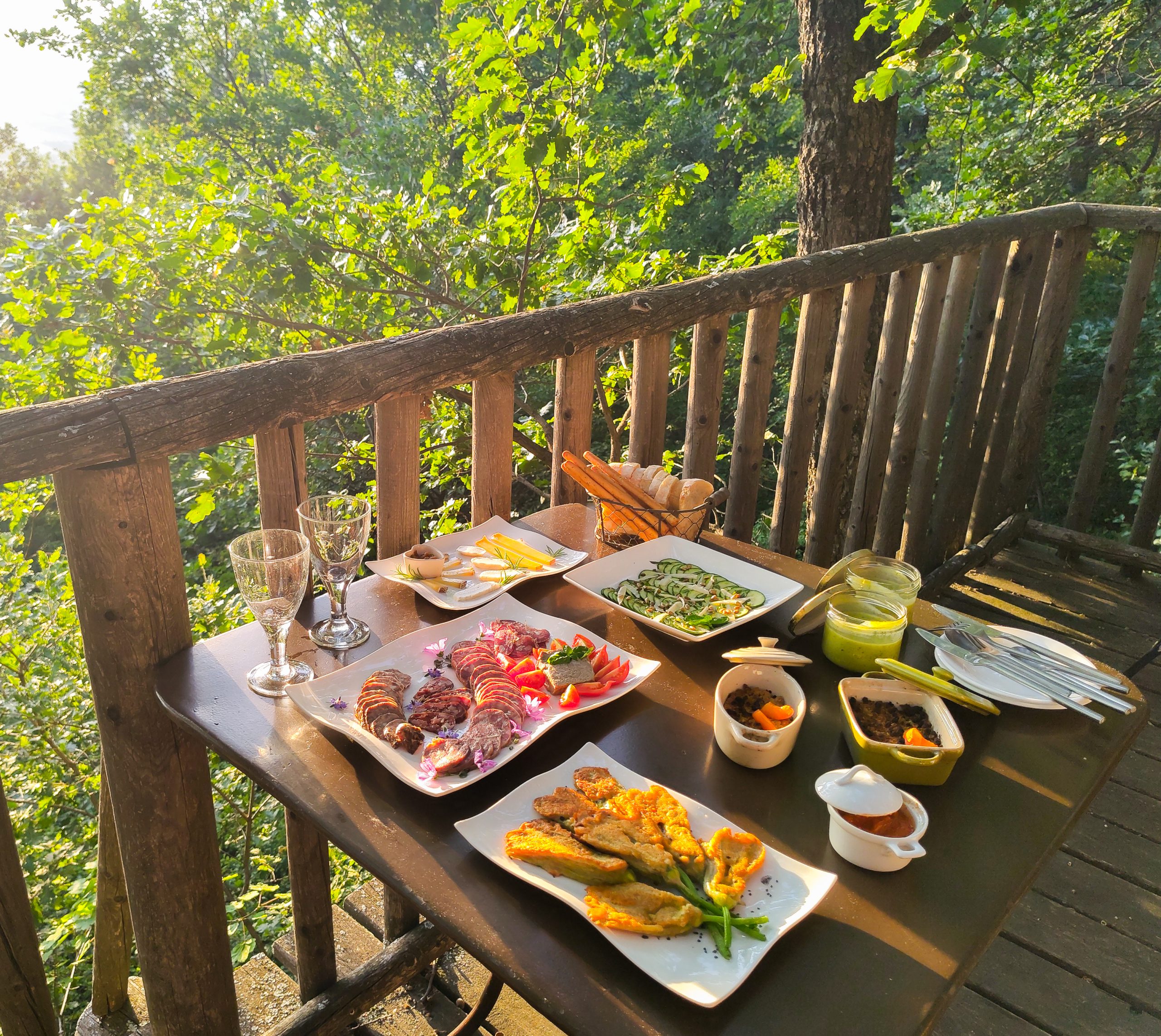 table repas cabane bannette